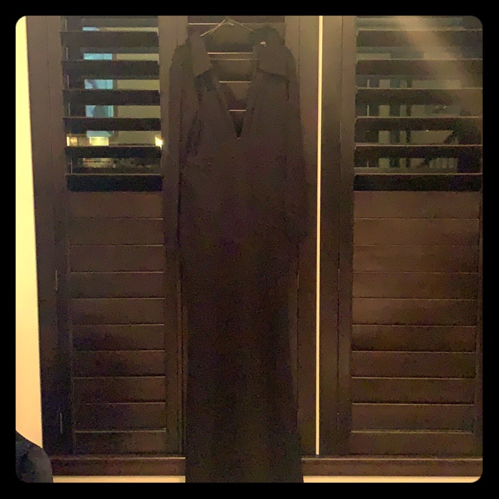 Beautiful long black dress.
